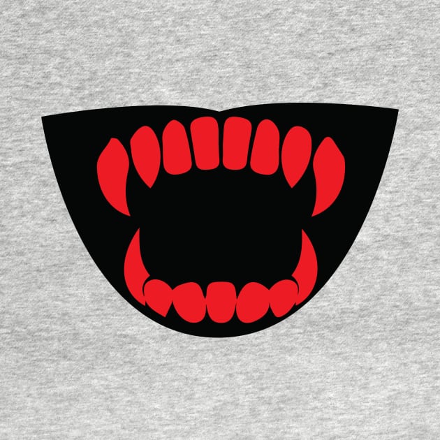 scary teeth face mask by PIIZ